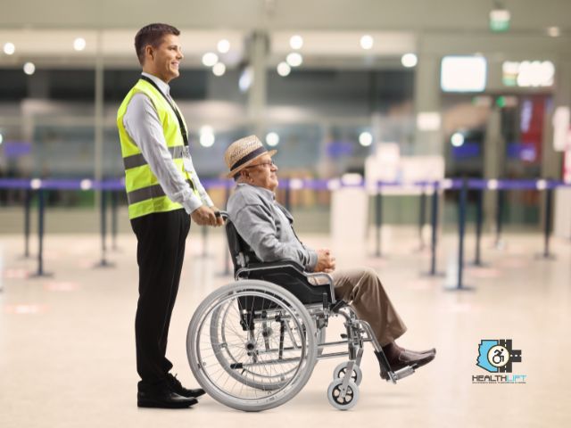 Airport Wheelchair Assistance for a Senior Passenger